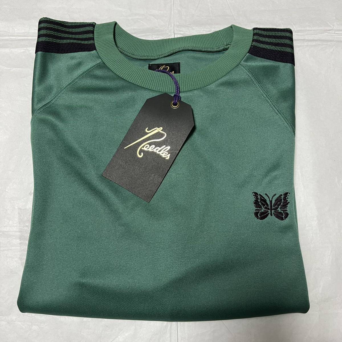 新品 NEEDLES ニードルズ P Smooth Track CrewNeck Shirt 新品 NEEDLES ニードルズ P Smooth Track CrewNeck Shirt