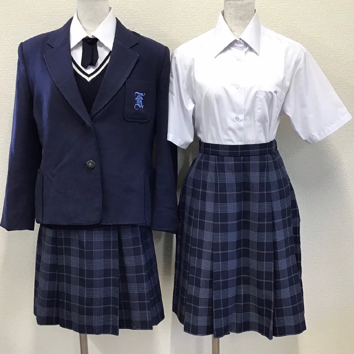 O413/(中古)栃木県 鹿沼商工高校 女子制服7点 /160/MR/L/W63/ O413/(中古)栃木県 鹿沼商工高校 女子制服7点 /160/MR/L/W63/