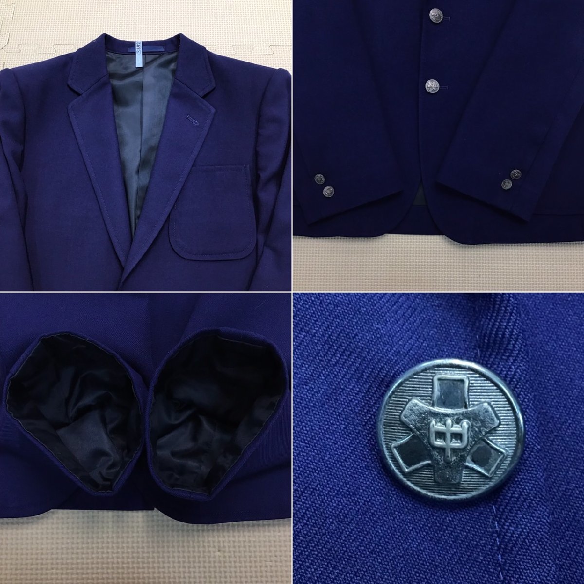 OT543-2 (中古) 栃木県 豊郷中学校 男子学生服 3点セット /旧 OT543-2 (中古) 栃木県 豊郷中学校 男子学生服 3点セット /旧