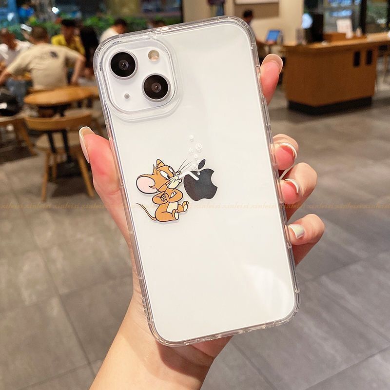 iPhone13ケース トムとジェリー TPU クリア キャラクター かわいい カップル スマホケース iPhone11 12 13 14 Pro max mini Plusケース_画像3