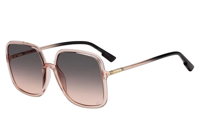 Christian Dior クリスチャンディオール スクエアサングラス 59□17 145 ピンクフレーム/グラデーションレンズ メガネ 眼鏡