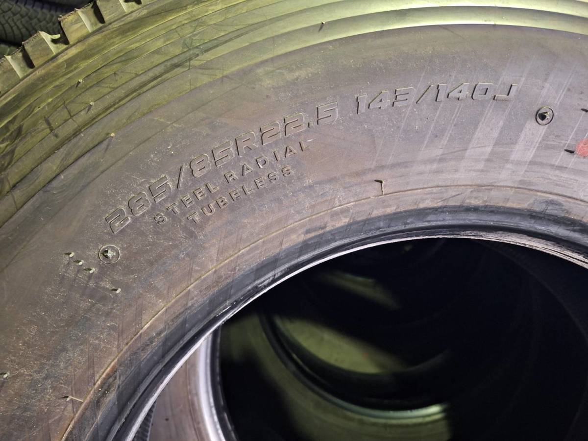 ◆285/85R22.5（143/140J）◆　ダンロップ/SP524　STEELRADIAL　【2023年】10本セット！★新車外し★11R22.5(14PR)相当★137-5D_画像5