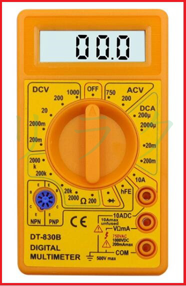 送料無料 小型テスター DT-830B デジタルマルチテスター 電圧計電流計 デジタル マルチメーター コンパクトサイズ_画像1