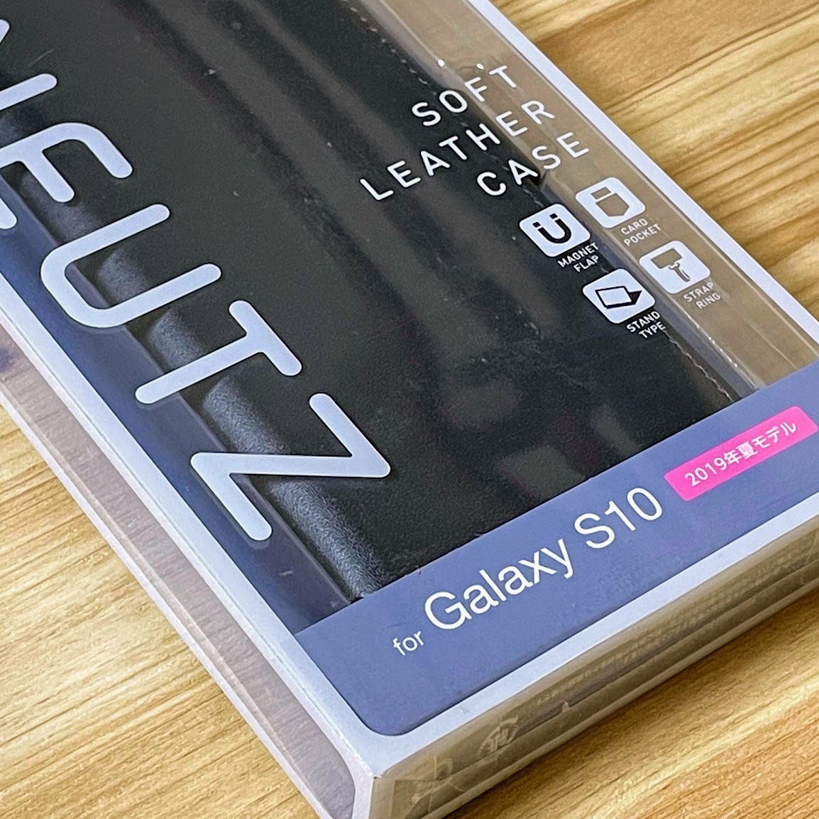 エレコム Galaxy S10 SC-03L SCV41 用 手帳型ケース ソフトレザーケース 薄型 磁石付 ストラップホール付き カバー ネイビー 643 匿名_画像9