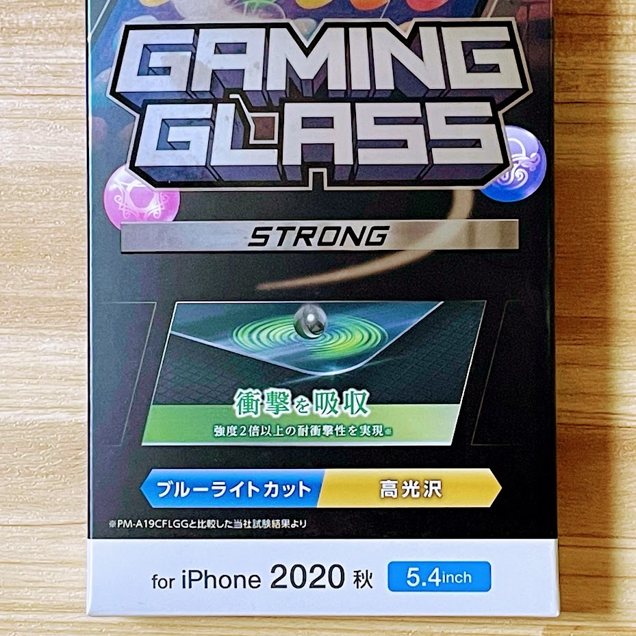 3個 ゲーミングガラス iPhone 12 mini フィルム ブルーライトカット 高光沢 強度2倍以上 液晶保護シール エレコム 全面保護 フルカバー 027の画像3