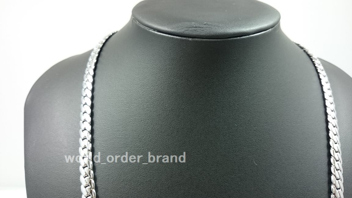  made in Japan new goods 8 surface cut flat necklace platinum ptp natural diamond Pele Valentino chain fine quality feeling of quality high quality feeling of luxury -ply thickness feeling lustre 