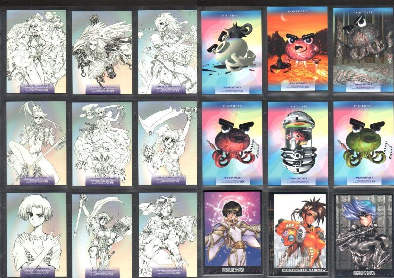 士郎正宗　イラストレーションカード　1999　ノーマルコンプ　全108種　美品　　同封発送可能　　_画像6