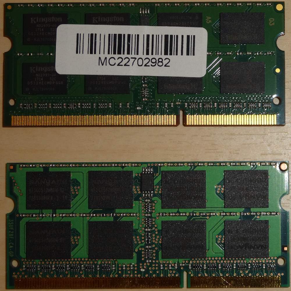 ● SODIMM PC3L-12800(DDR3L 1600) 8GBx2(計16GB) BUFFALO MV-D3N1600-L8G Kingston KVR16LS11/8 ●_画像2