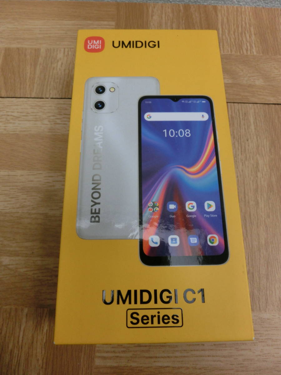kme/470436/1212/UMIDIGI C1 スマートフォン本体 Android 12　3GB+32GB/シムフリー/カラー：Sunglow Gold/未開封品_画像1