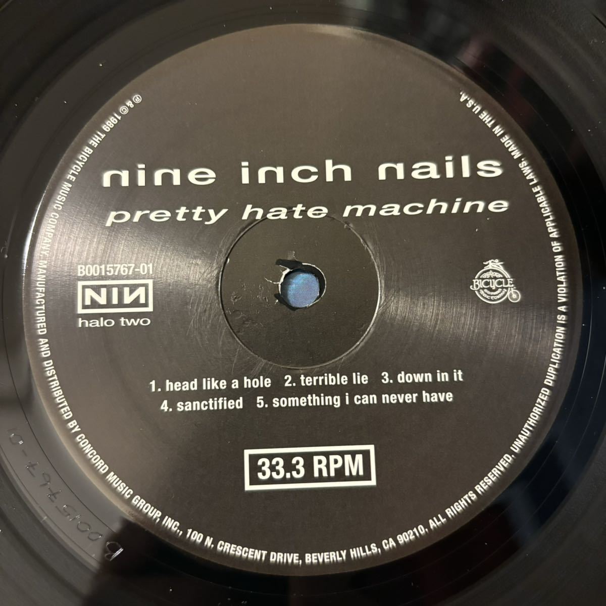 Nine Inch Nails Pretty Hate Machine record na in * -inch * nails zLP vinyl analogue to Len to*rezna-Trent Reznor