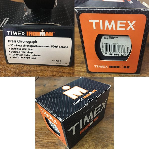 １円～未使用品／訳あり　タイメックス　TIMEX　アイアンマン　メンズ腕時計　IRONMAN　T5K354　ラバーベルト　R5.8電池交換済み_画像5