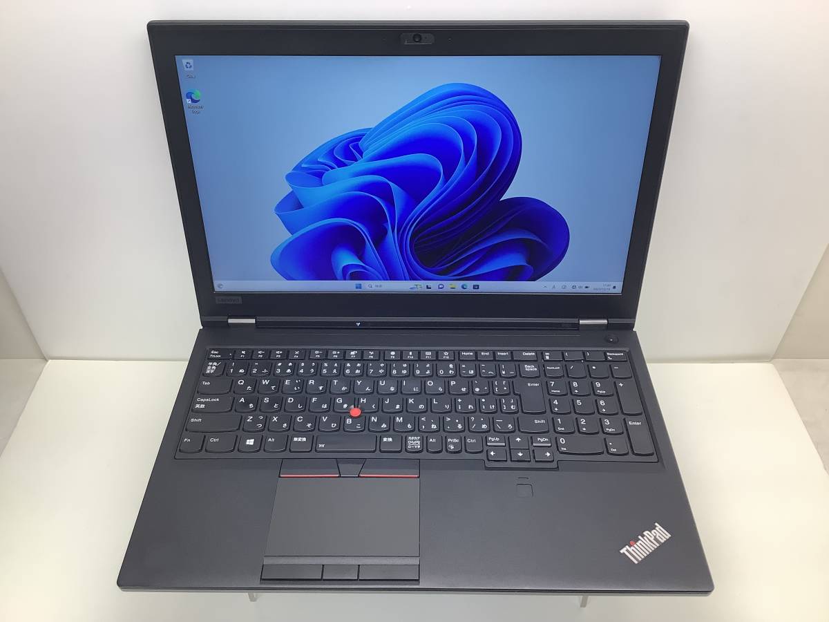 ◆スプリングセール Lenovo ThinkPad P52 win11 intel Core i7-8850H メモリ16GB SSD512GB NVIDIA Quadro P1000 カメラ AC付属
