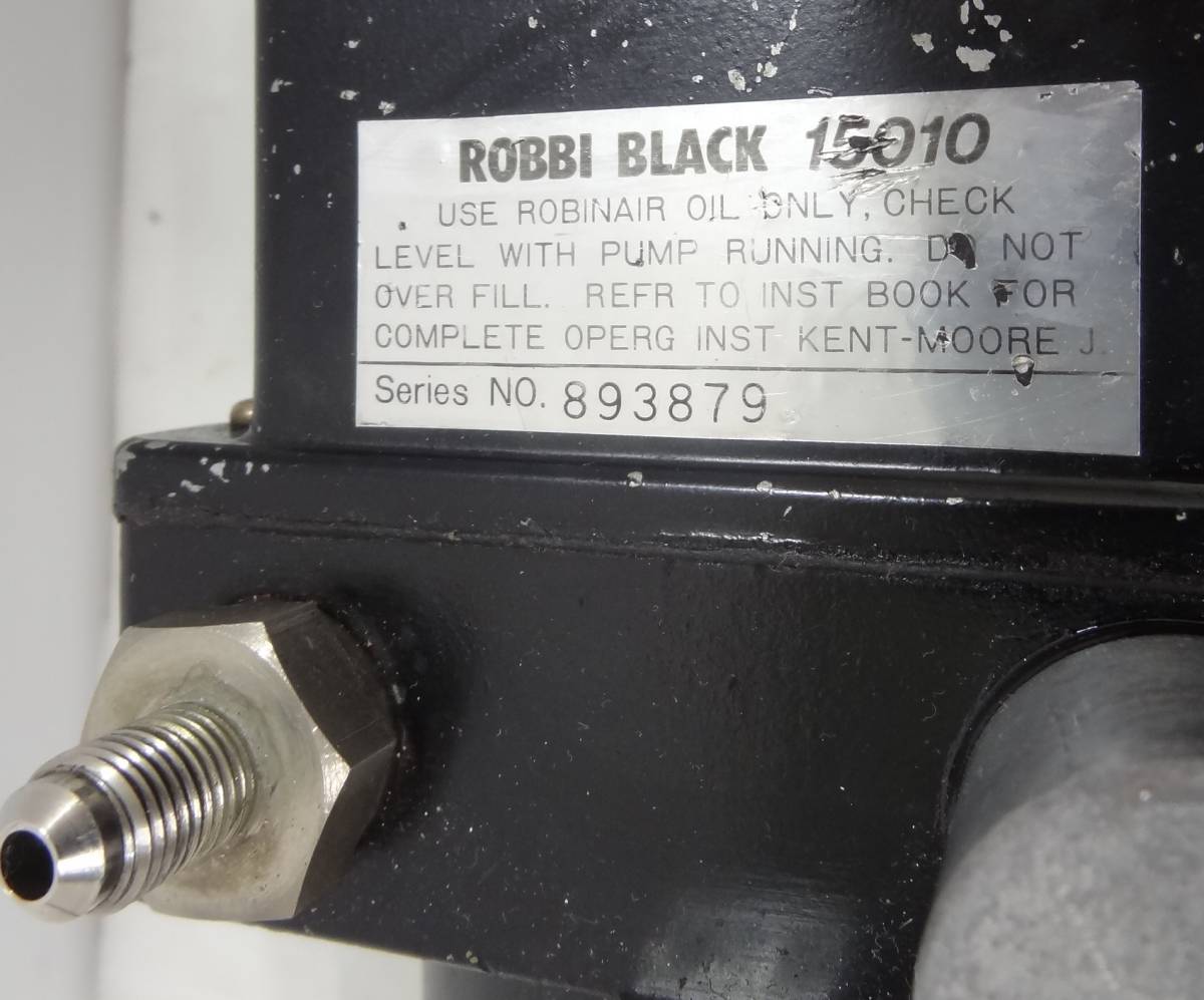 P1452ta ロビネア 真空ポンプ モデル15010 ROBBI BLACK 空調工事 エアコン工事_画像5