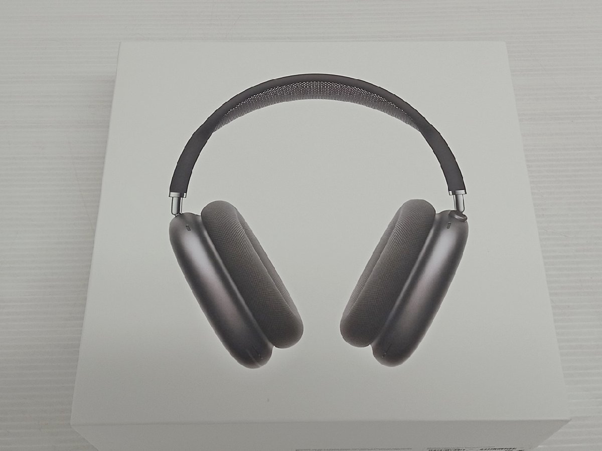 [8A-512-005-1] Apple アップル AirPods Max Space Gray with Black Headband MGYH3J/A 動作確認済み 完品 美品_画像1