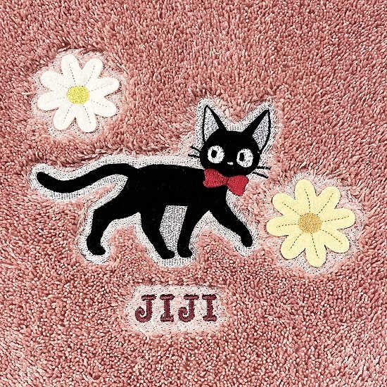 【即納】『花さんぽ』黒猫ジジのキュートなトイレタリーシリーズ フタカバー（普通便座＆温水洗浄・暖房便座兼用）センコー 魔女の宅急便の画像2