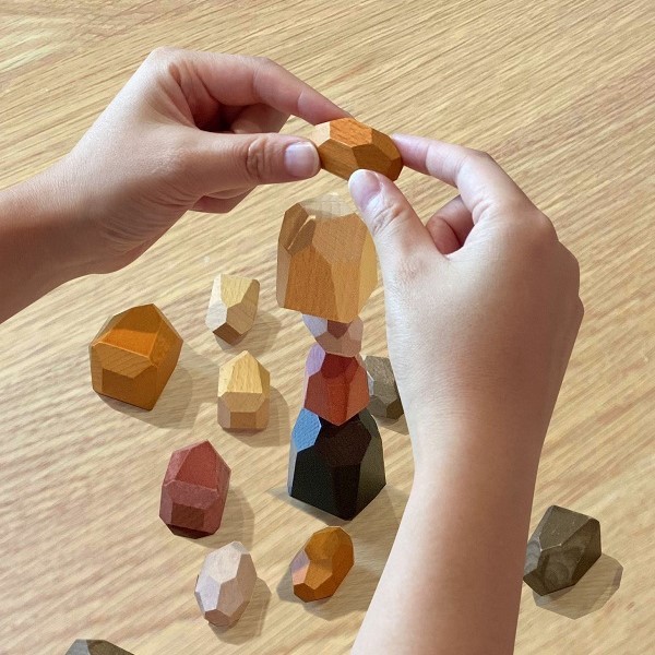 [ immediate payment ] here ro. loading tree Stone stone .. seems tree wooden intellectual training .tore head. gymnastics ... intellectual training toy wood block wooden toy 