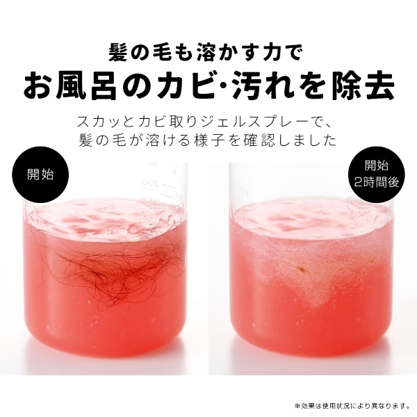 【即納】業務用スカッとカビ取りジェルスプレー アイメディア 500g 髪の毛溶かし 除菌 タイル 目地 ゴム パッキン 風呂掃除_画像5