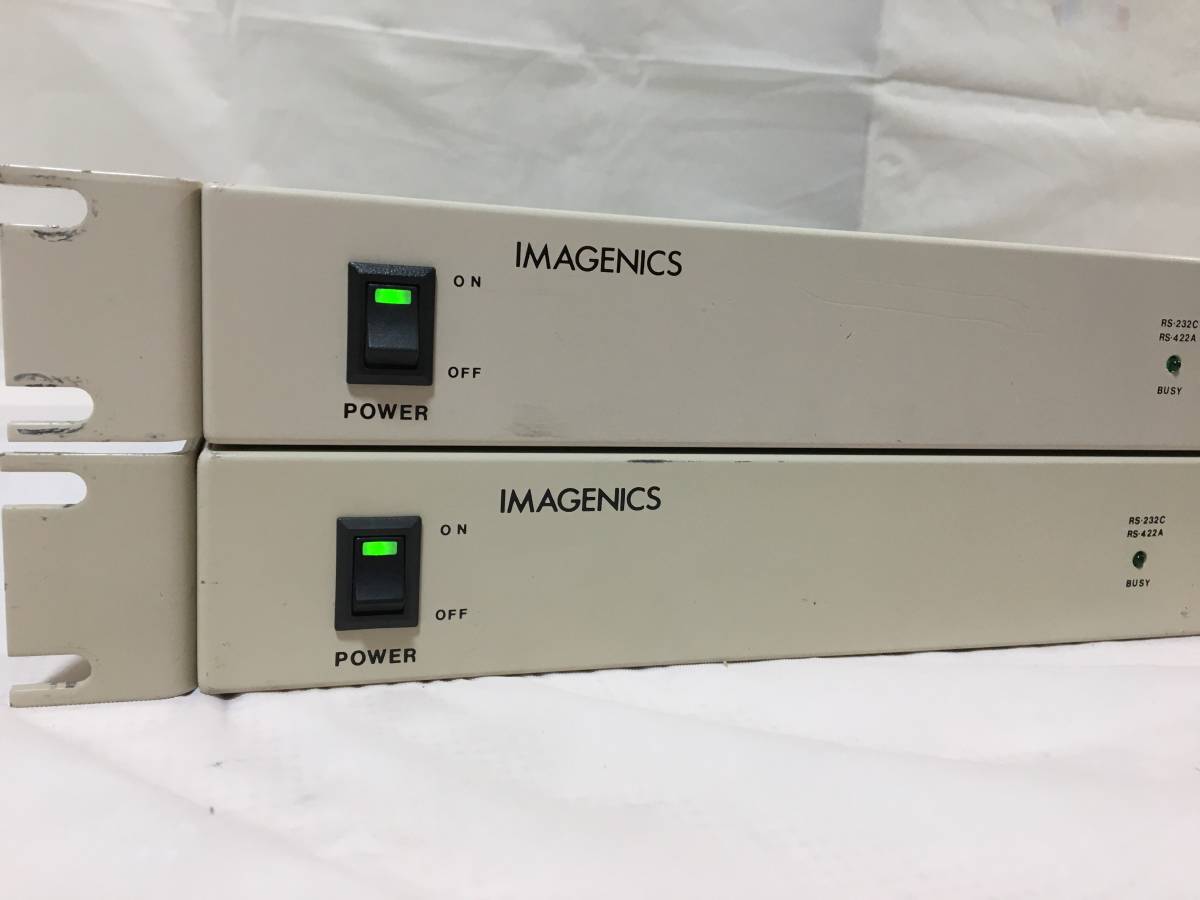 ○P698○通電確認済 現状品 本体のみ IMAGENICS イメージニクス DS-311 RGBスイッチャー ビデオスイッチャー 2台まとめ_画像2