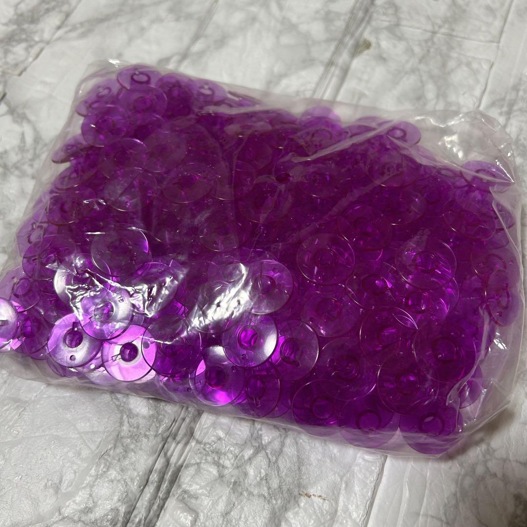 ミシンボビン　プラスチック製　刺繍ボビン　ストレージチューブ　200個入り　紫_画像6