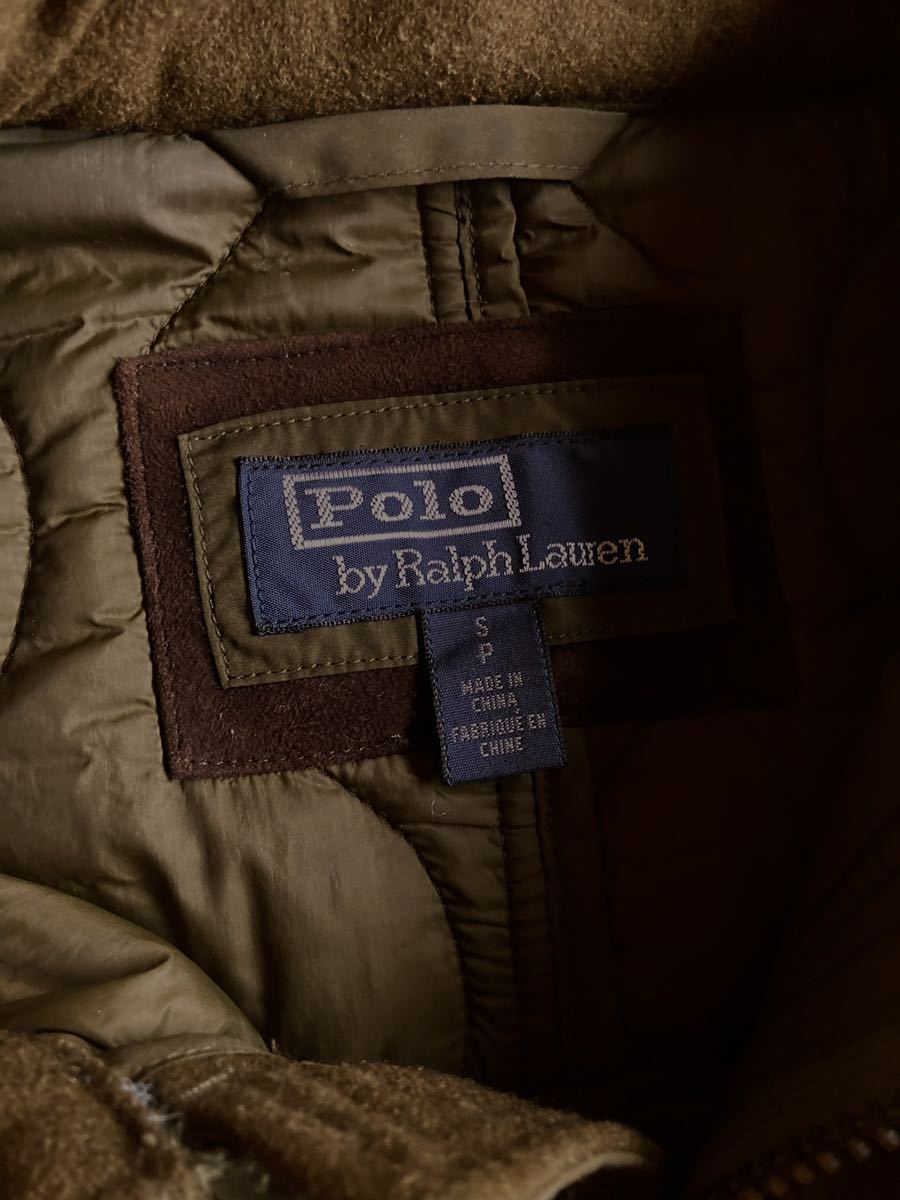 ラルフローレン キルテッドハンティングベスト S ビンテージオリーブ POLO BY RALPH LAUREN ダウンジャケットRRL_画像6