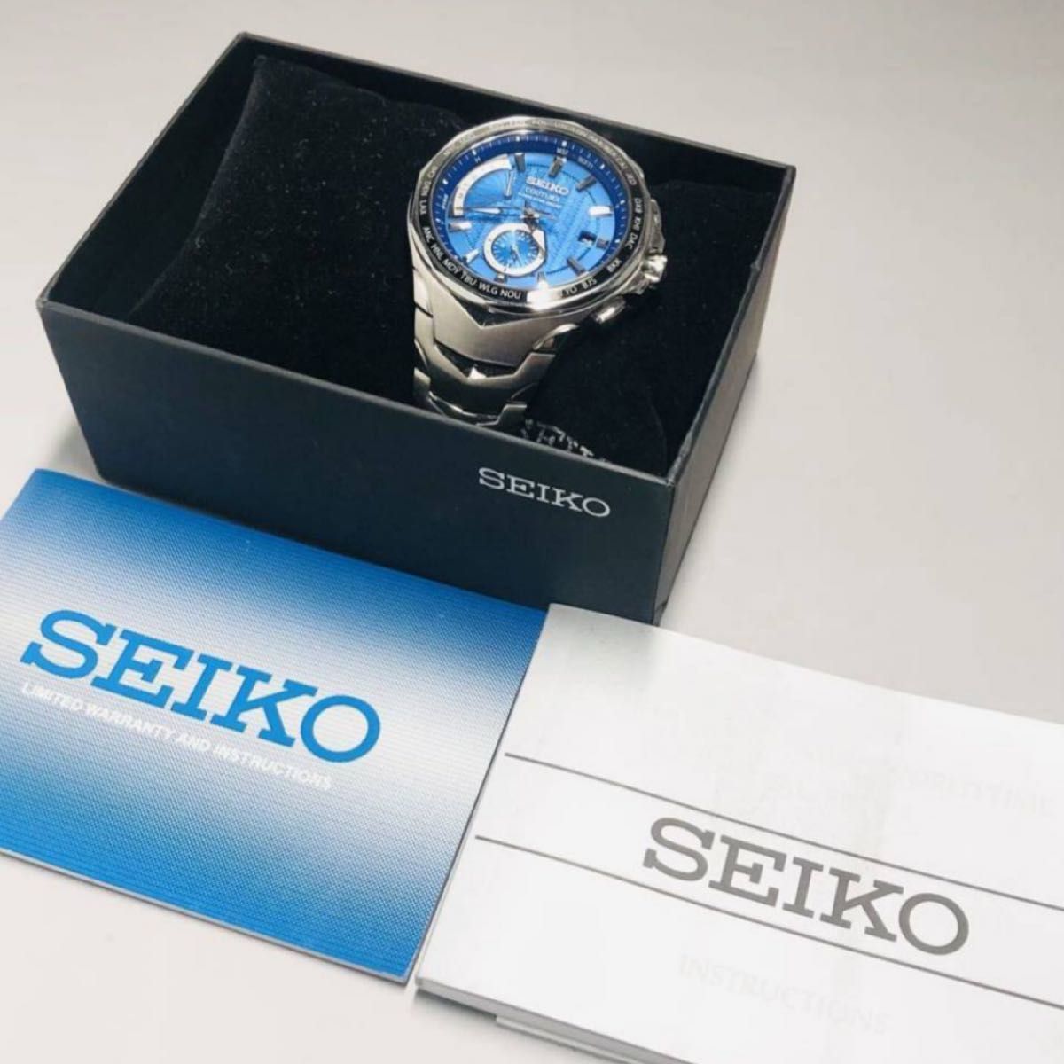 【最終値下げ！】海外限定　レア　稀少品　逆輸入　美品　SEIKO セイコー コーチュラ SSG019 電波ソーラー メンズ腕時計　