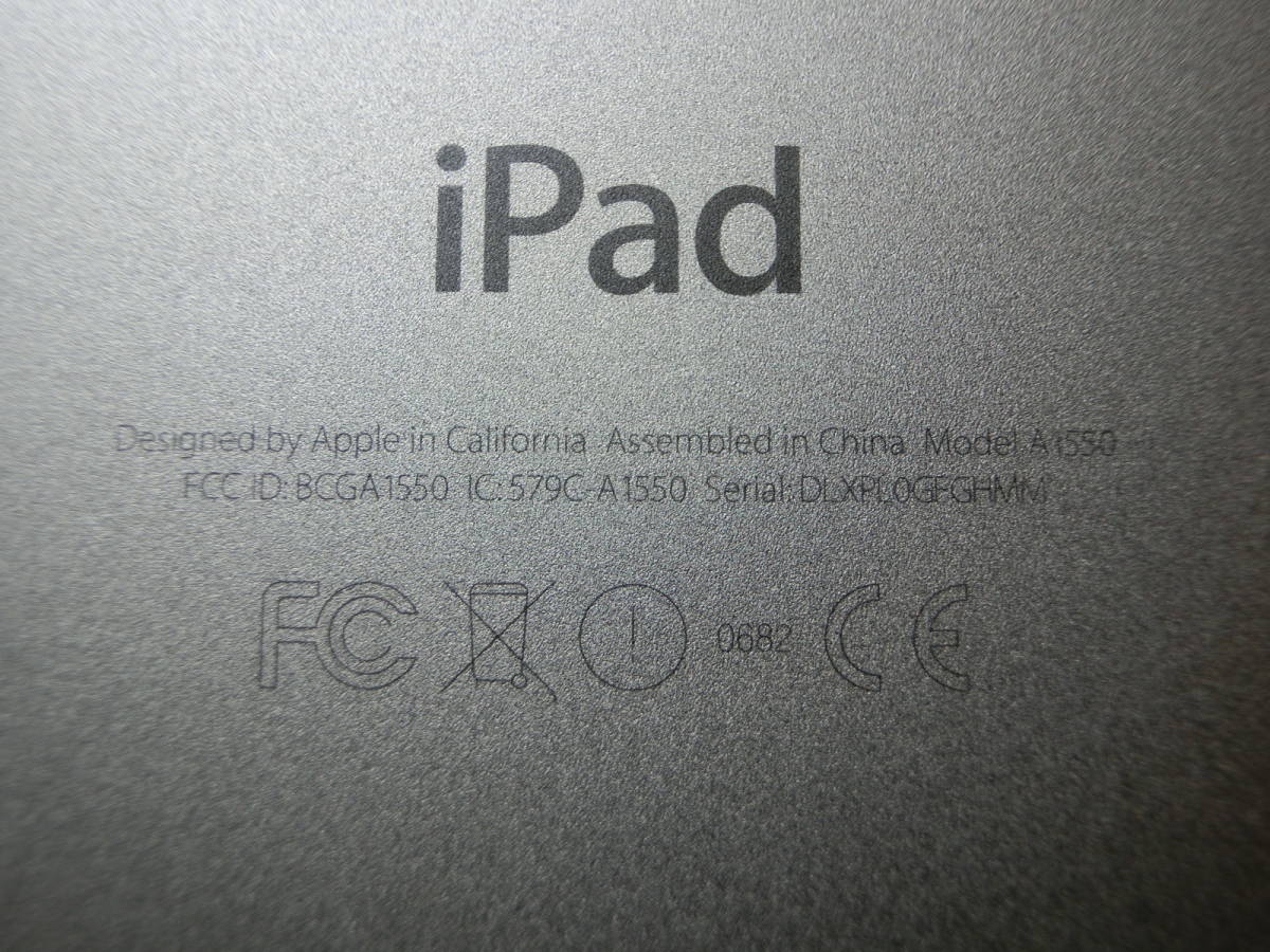 iPad mini 4 Wi-Fi ＋ Cellular 64GB ゴールド　A1550　アクティベーションロック解除・初期化済み　auで使用_画像9