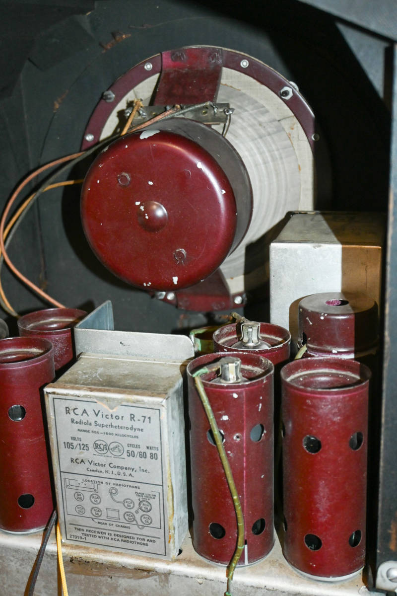 RCA Victor R-71 1932年モデル 真空管式 8球 カテドラル型 一応整備品 受信確認 _画像2