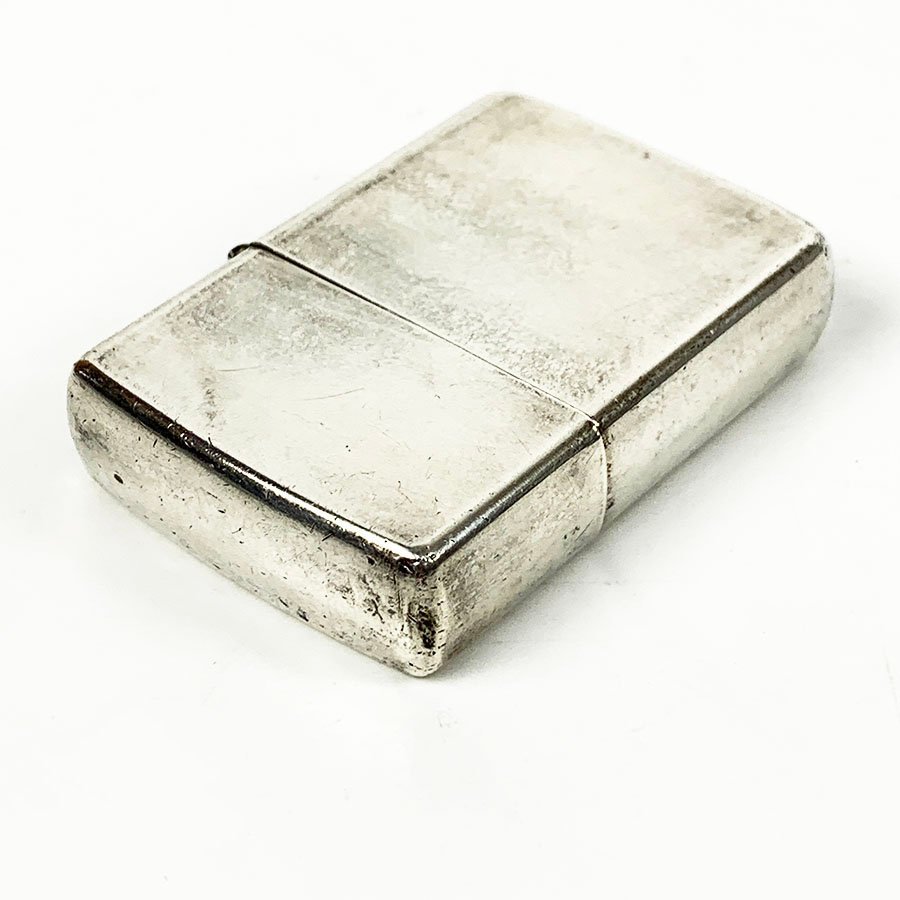 ZIPPO ジッポ STERLING スターリングシルバー 1991 斜め書体 ライター 火花OK [U11644]_画像4