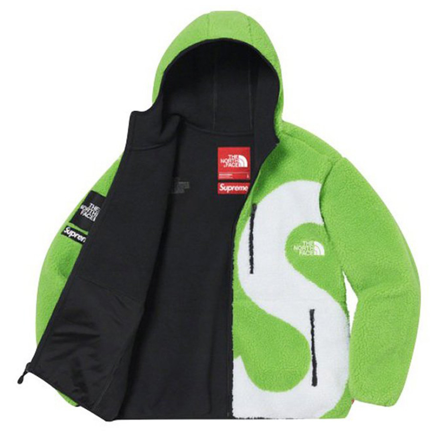 ★新品★Supreme The North Face S Logo Fleece Jacket Lime XL [FW20]