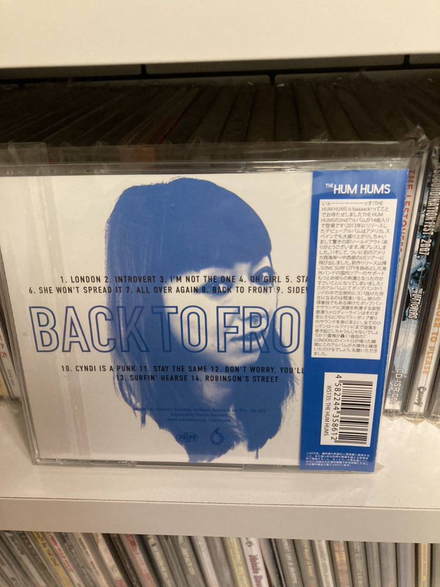 The Hum Hums 「Back To Front 」CD punk pop japanese rock melodic waterslide pelotan メロコア wimpy’s disgusteens mutant pop_画像2