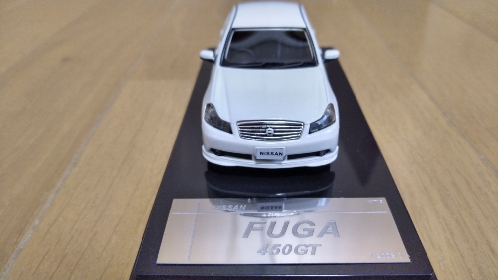 即決　ウィッツ　NISSAN　FUGA　450GT Aero package ニッサン　フーガ　エアロパッケージ　ホワイトパール　1/43　絶版　レア_画像5