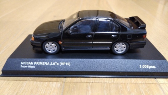 即決　京商　日産　プリメーラ　2.0Te　HP10　1994　スーパーブラック　NISSAN　PRIMERA　1/43　絶版　レア_画像2