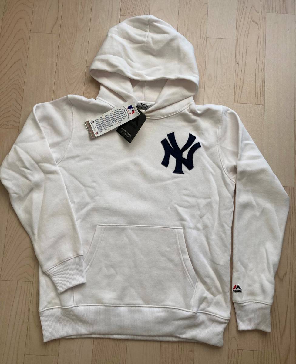 Majestic x MLB New York Yankeesヤンキース Pullover Hoodie パーカー L サイズ