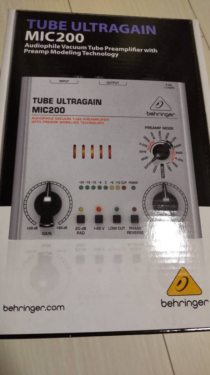 【美品】BEHRINGER ベリンガー　TUBE ULTRAGAIN MIC200_画像3