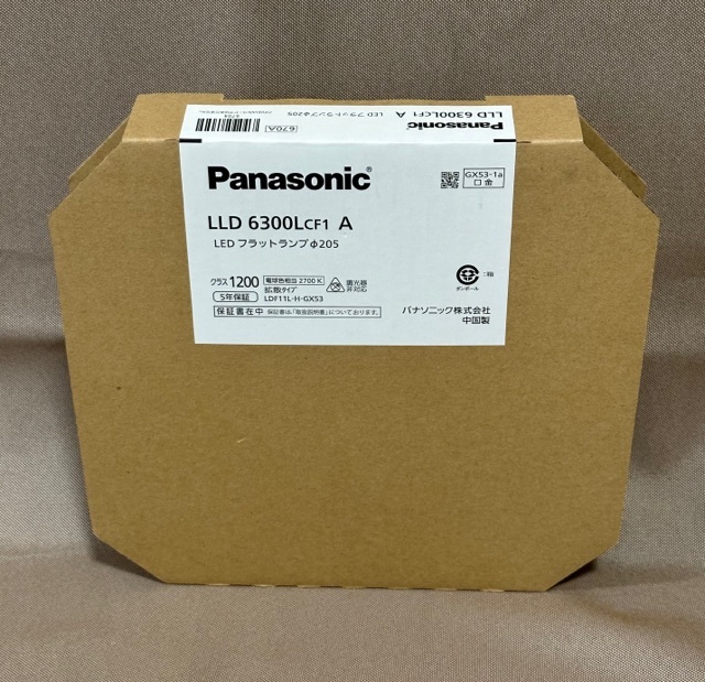 パナソニック LED フラットランプ 電球色 拡散タイプ Ra83 「LLD6300LCF1」_画像1