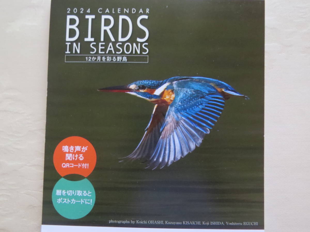 日本野鳥の会2024カレンダー「BIRDS IN SEASONS」定価1320円 未開封 格安 #野鳥_画像1