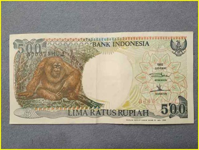 【インドネシア 500ルピア 紙幣/1992年】 LIMA RATUS RUPIAH 旧紙幣/札/古紙幣/古銭