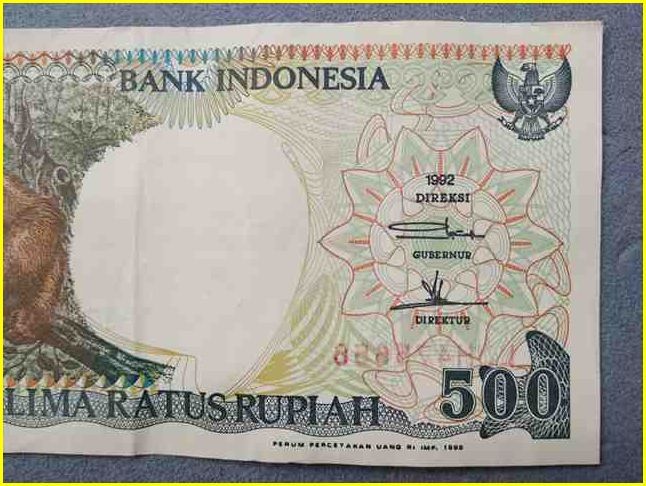 【インドネシア 500ルピア 紙幣/1992年】 LIMA RATUS RUPIAH 旧紙幣/札/古紙幣/古銭