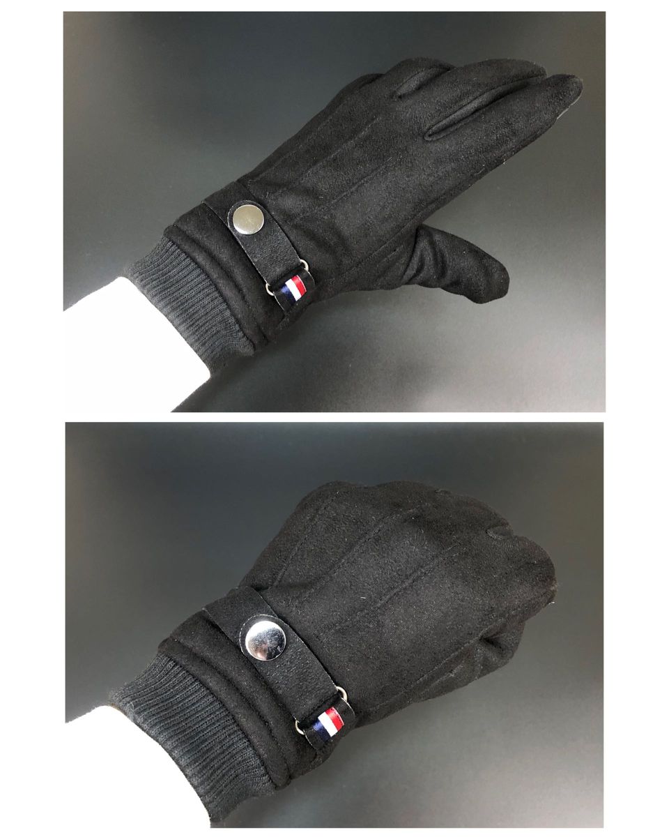 手袋　革手袋　マルチライン　スエード　レザー グローブ　メンズ　裏起毛 革 防寒 バイク 自転車 サイクリング 液晶タッチ パネル