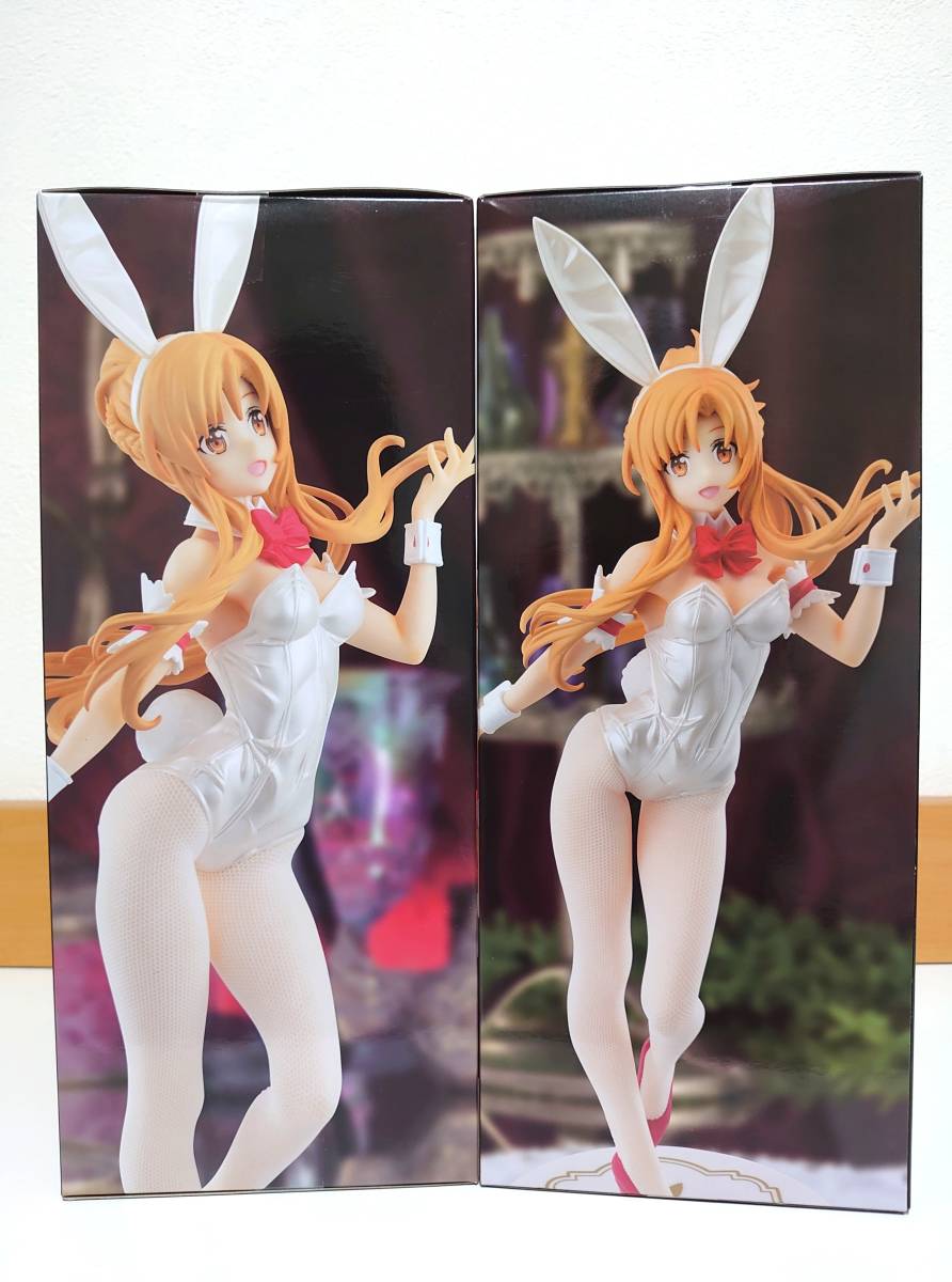 ソードアート オンライン　フィギュア　２点セット BiCute Bunnies Figure アスナ ホワイトパール ver　SAO バニー_画像2