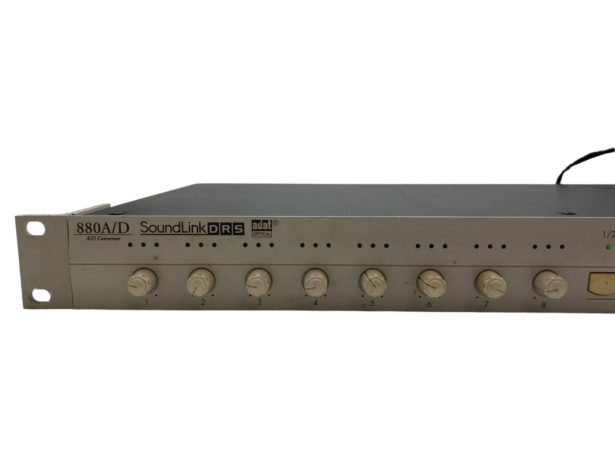 【通電確認済み】現状品 KORG コルグ 880A/D SoundLink DRS ADAT A/Dコンバーター 希少品 音響機材_画像2