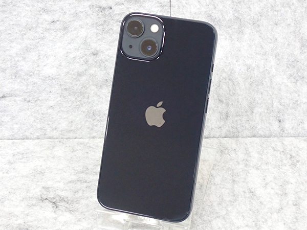 □【中古】国内版SIMフリー iPhone 13 128GB ミッドナイト 黒 MLNC3J/A 本体 一括購入(NZ464-18)_画像2