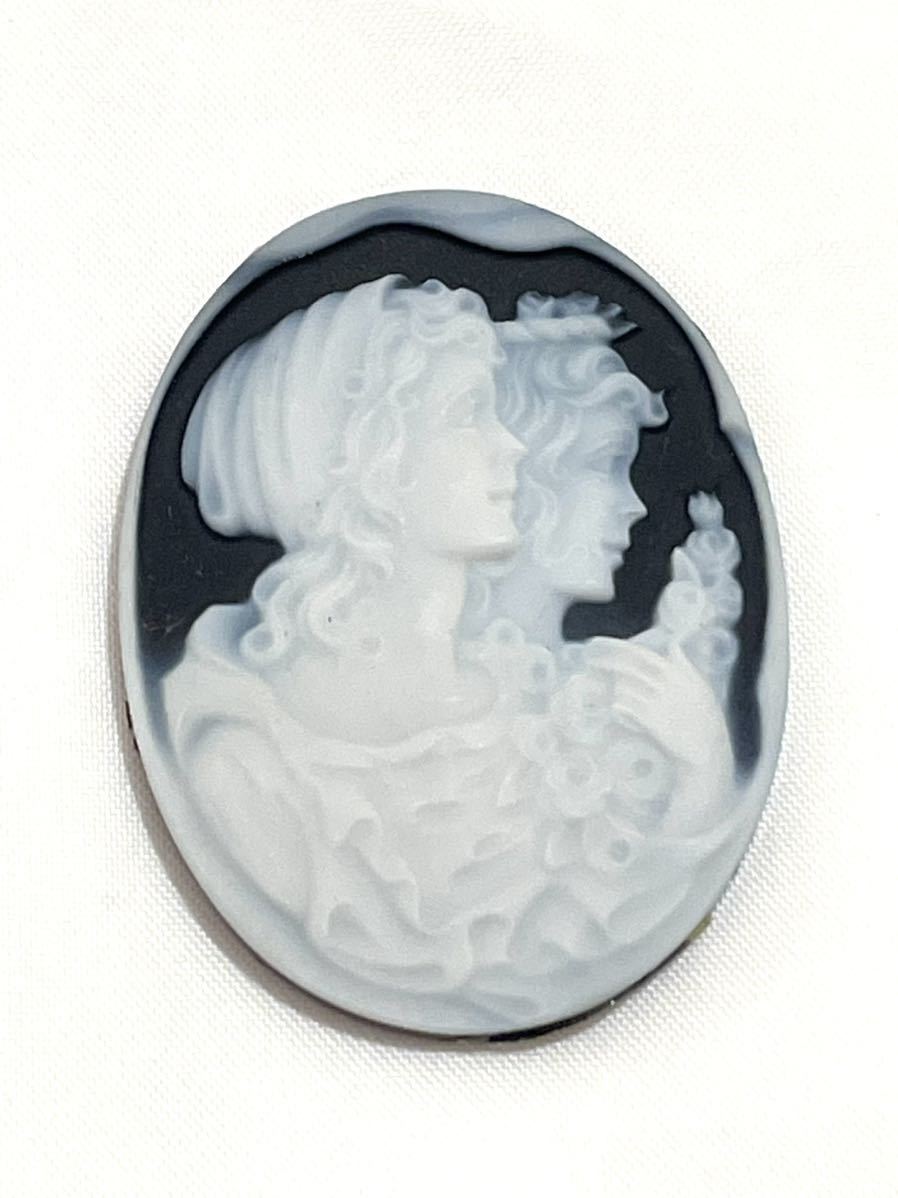 rrkk2264 ストーンカメオ ルース 貴婦人 stone CAMEO カメオ 重量 7.7ｇ 裸石 レディースアクセサリー_画像1