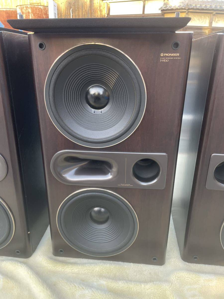 良品 Pioneer パイオニア S-HE10 木目調 スピーカーセット 3本 良品 Pioneer パイオニア S-HE10 木目調 スピーカーセット 3本