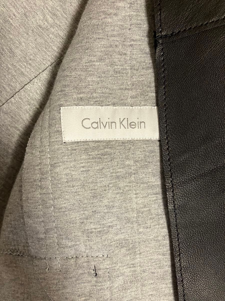 Calvin Klein  ラムレザー ライダースジャケット 38