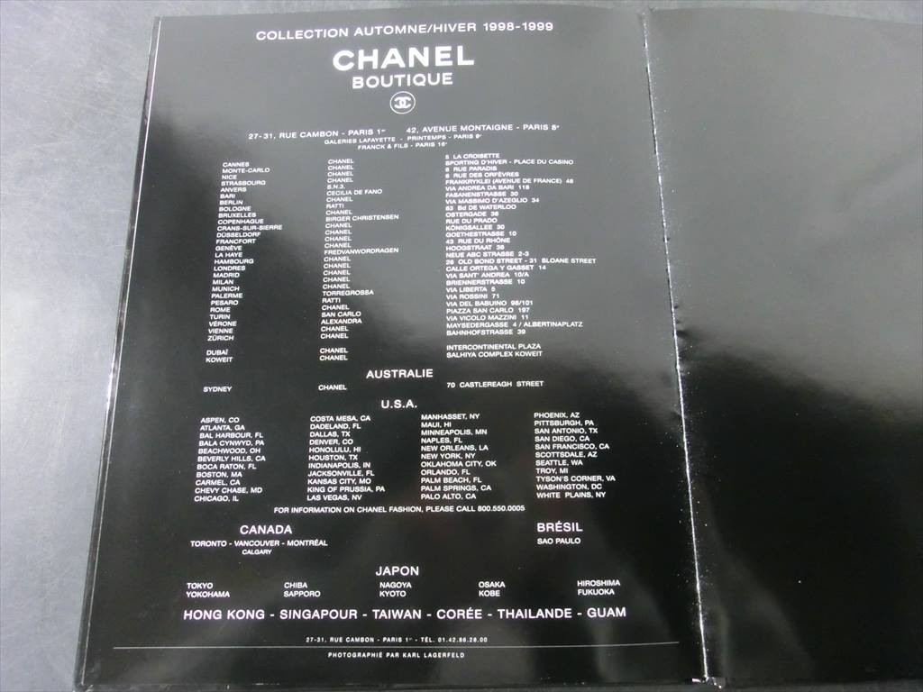 T【T2-89】【60サイズ】▲CHANEL シャネル：AUTOMNE/HIVER 1998-1999/ブックレット/冊子/※傷有り_画像4