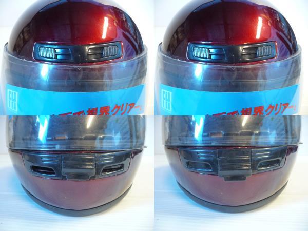 # unused . peace RYOWAryo-wa helmet full-face RF-7 red free size 57-61cm#