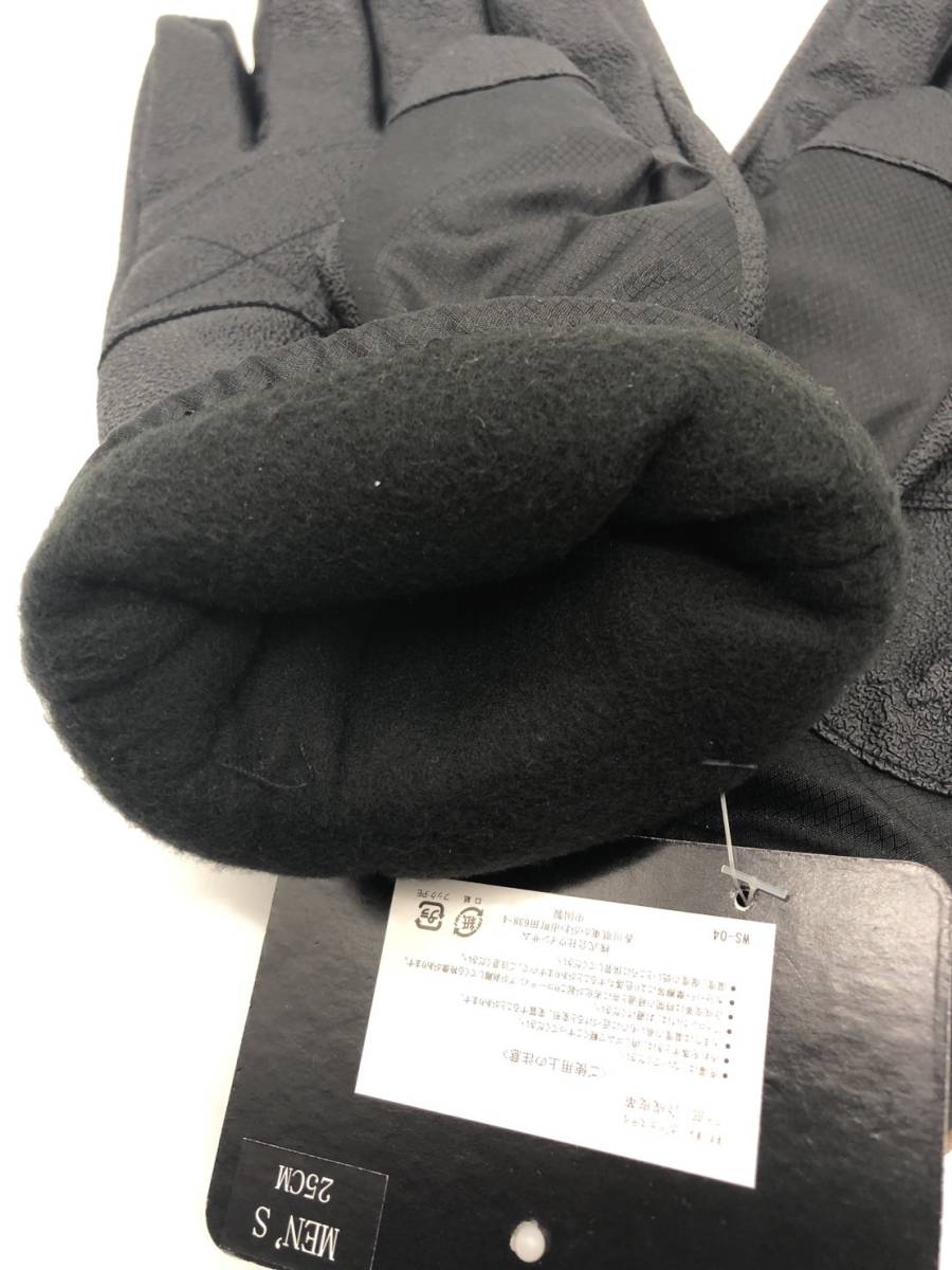 新品未使用　手袋　WINTER GLOVE　男性用　25㎝　黒　①_画像3