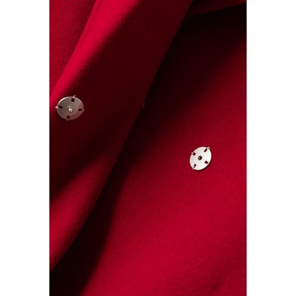 新品暖かいレディース両面100％ウールジャケットレザージャケット赤MーーMY172321216_画像5