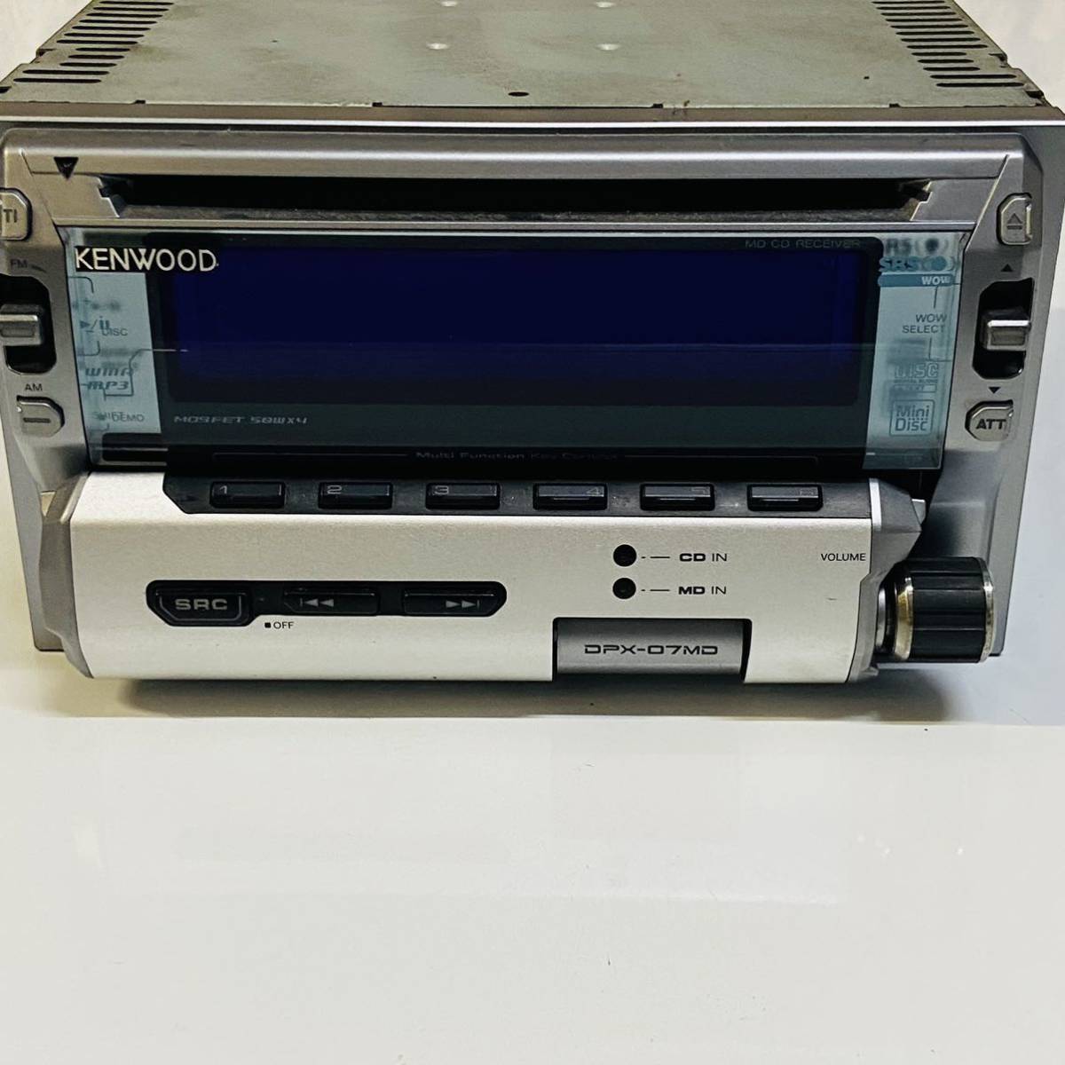 動作確認済高音質CD/MD/FM/AM 2DINデッキ【KENWOOD DPX-07MD】_画像3